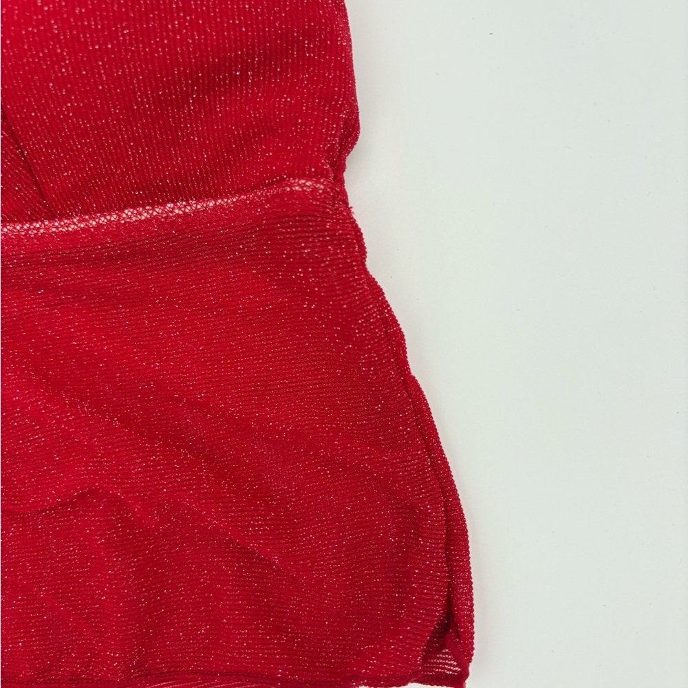 Women's Red Sparkle Tie-Side Bikini Set - Picture 10 of 11